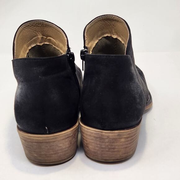 Roper Sofia Black Snip Toe Western Ankle Boots Booties Women Size 7.5 Side Zip - Picture 6 of 9